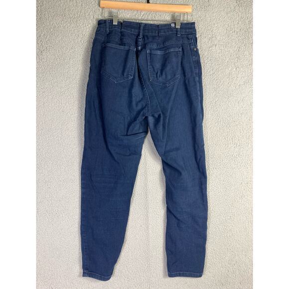 Women's High Rise Blue Jeans Size 14 Medium Wash Clothing - Picture 4 of 10